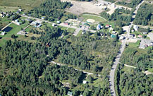 Photos aériennes Lac Désert village (Yvon Millaire)